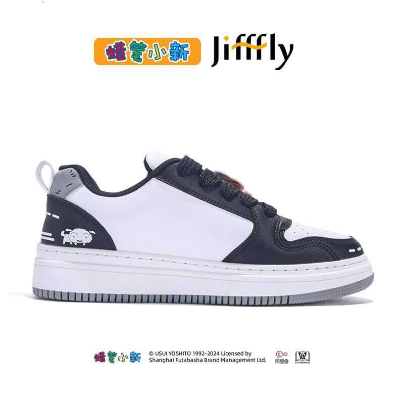 Crayon Shin-chan Collaboration Jifffly Men's Sneakers 2025 Summer Versatile Thick-Soled Couple Sports Shoes for Women