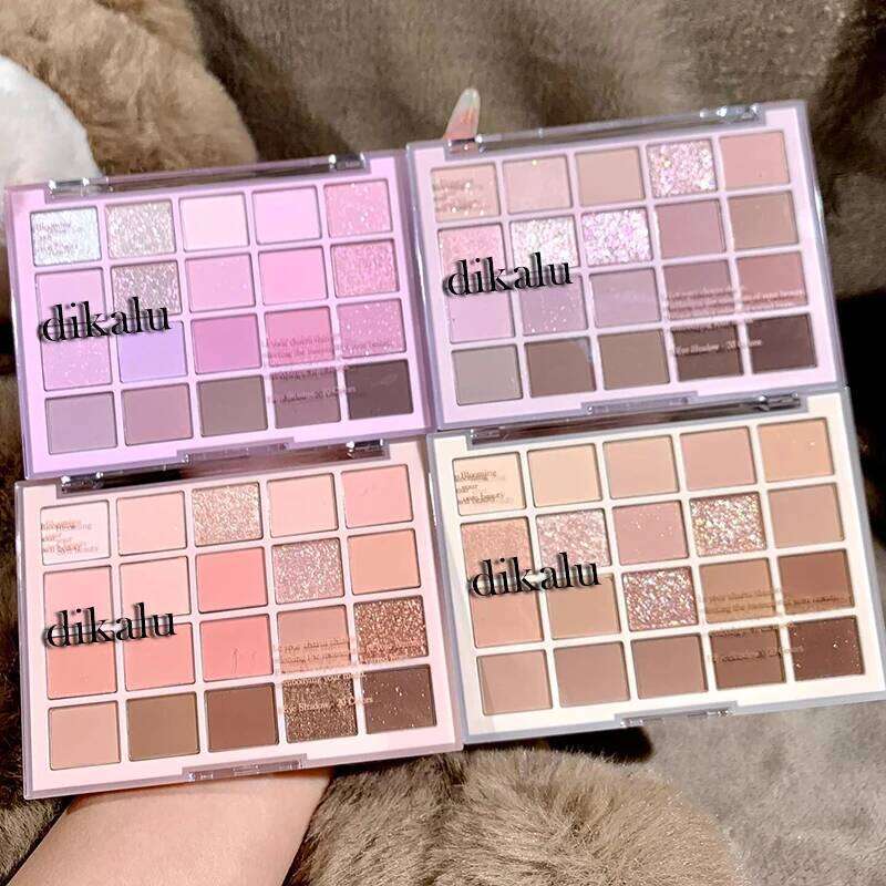 DIKALU 20-Color Korean Low Saturation Eyeshadow Tray Matte Waterproof Brown Pink Eye Shadow Palette Long-lasting Daily Makeup X250724