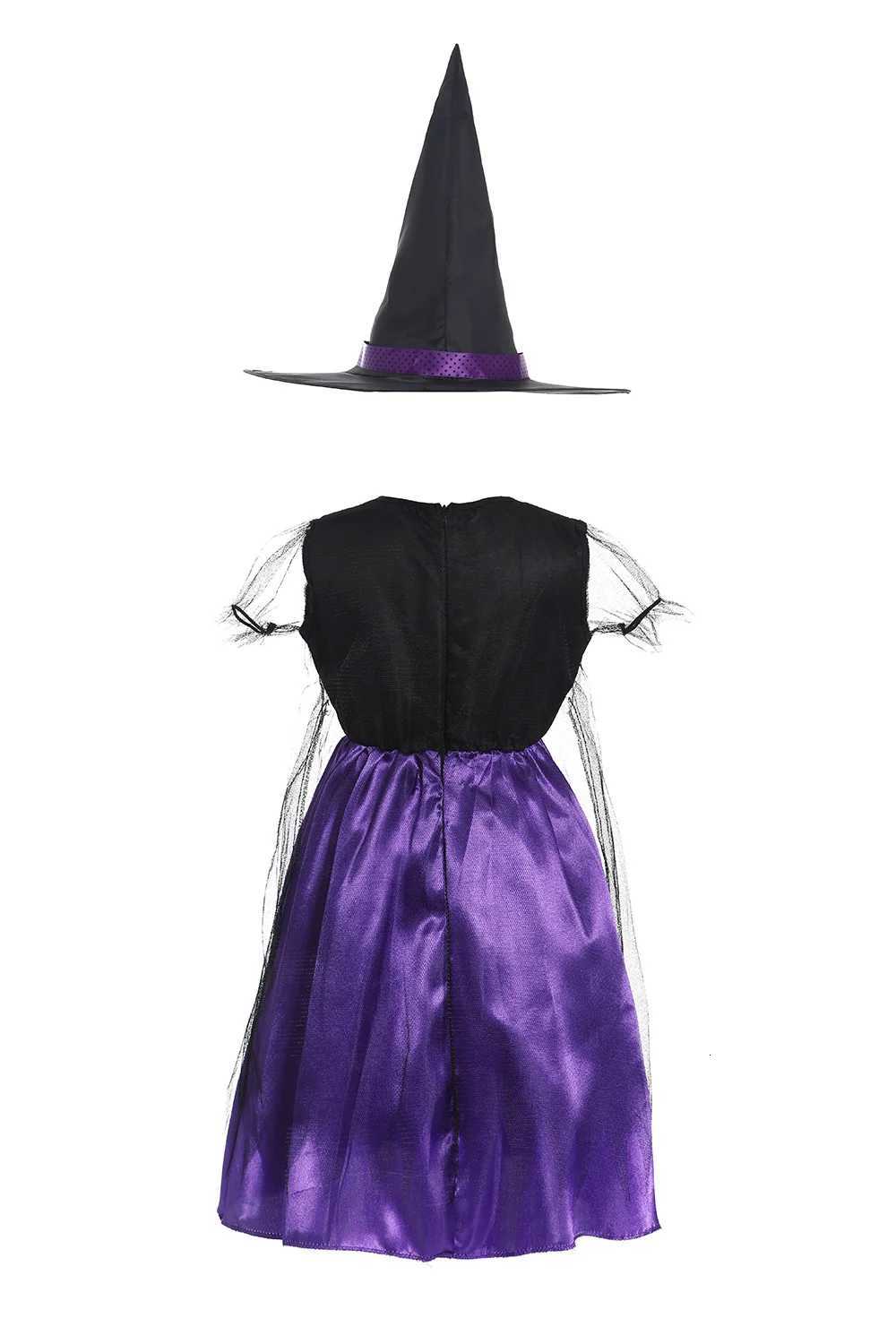 Halloween Costume for Kids Halloween Fantasy Vampire Costume Girls Long Tutu Dress Kids Carnival Outfit Gothic Feather Clothes Z250725
