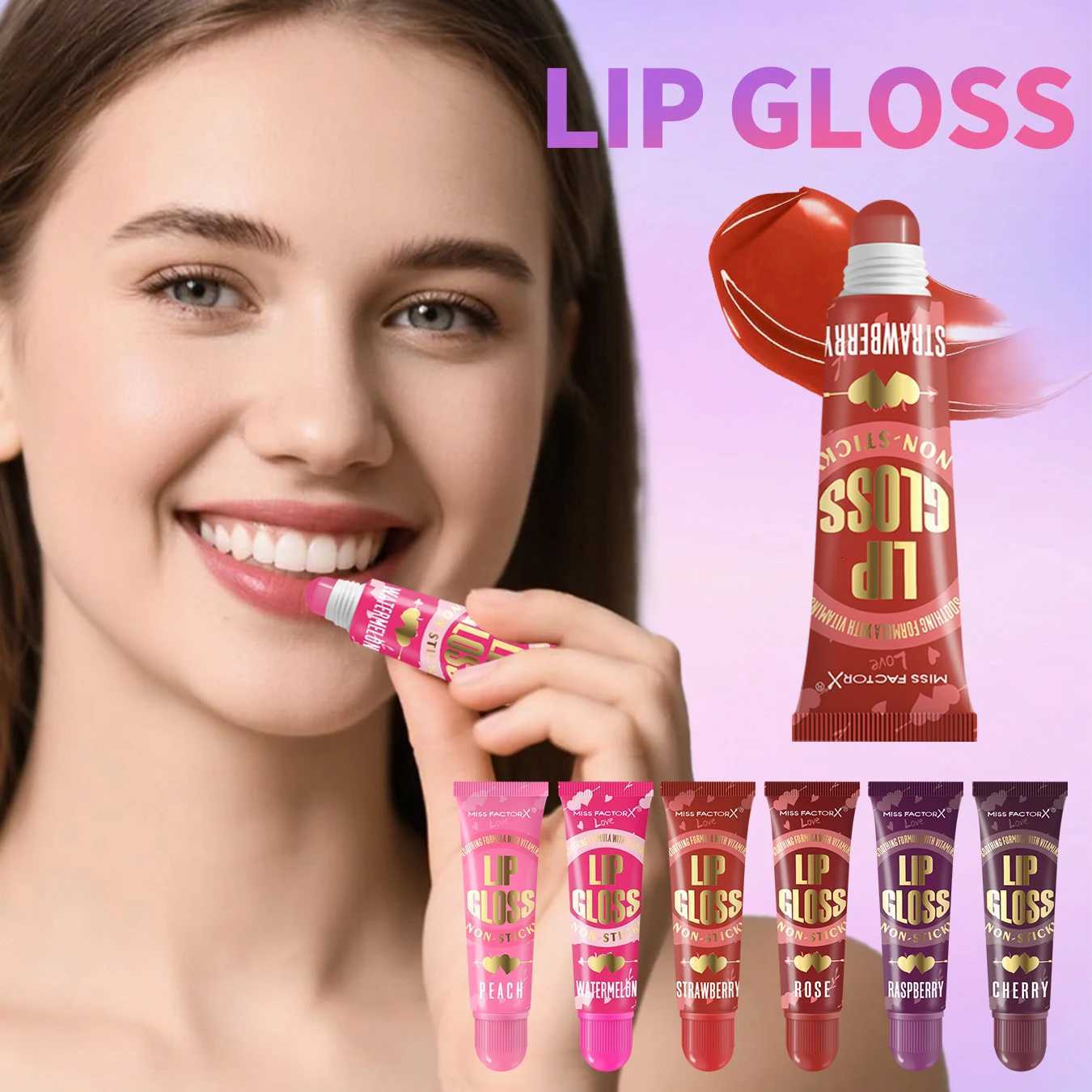 30 pieces/box lip gloss set 6-color lip gloss moisturizing and glossy the best choice for womens gifts and Thanksgiving giftXJ250724