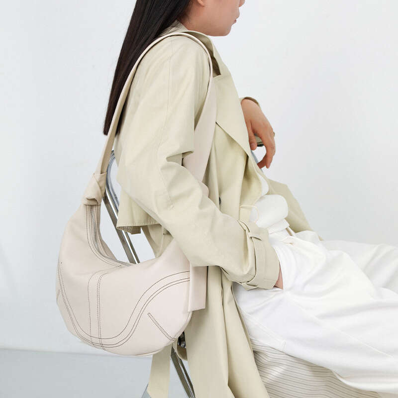 Designer Bag Tote Shoulder Bag Chest For Women Croissant Horn Genuine Sheepskin Single Crossbody Waist Underarm Crescent Moon Dumpling