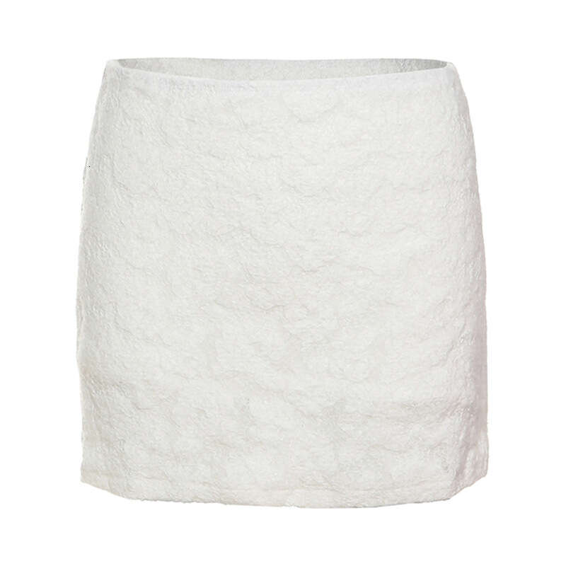 2025 Summer New Solid Color Sexy Mesh Pure Desire High Waist Slim Fit Elegant Versatile Women's Skirt 15f
