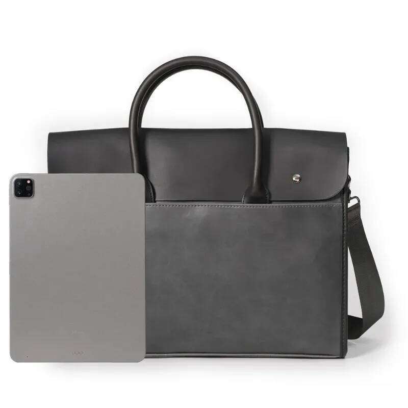 Retro Tote Briefcase Large Capacity Handbags Men Fashion Business Top-Handle Bags Crossbody Laptop Bag Satchels