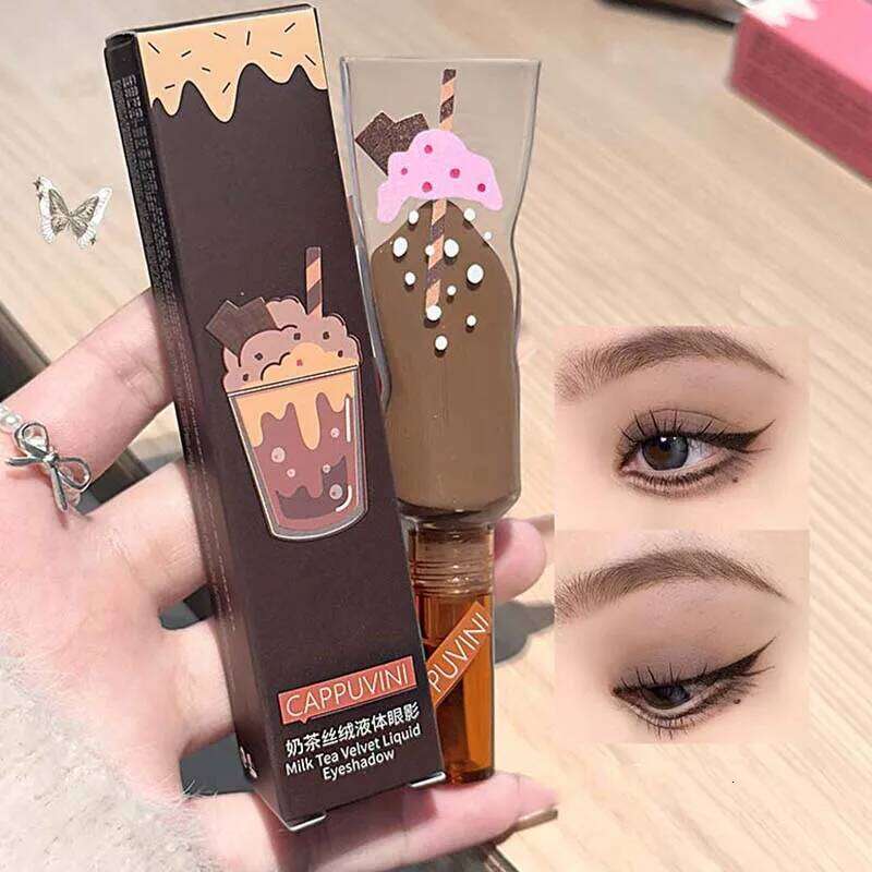 Toothpaste Shaped Liquid Cream Matte Milk Tea Color Contour Deepen Long Lasting Natural Eyeshadow Eye Makeup X250723 X250724