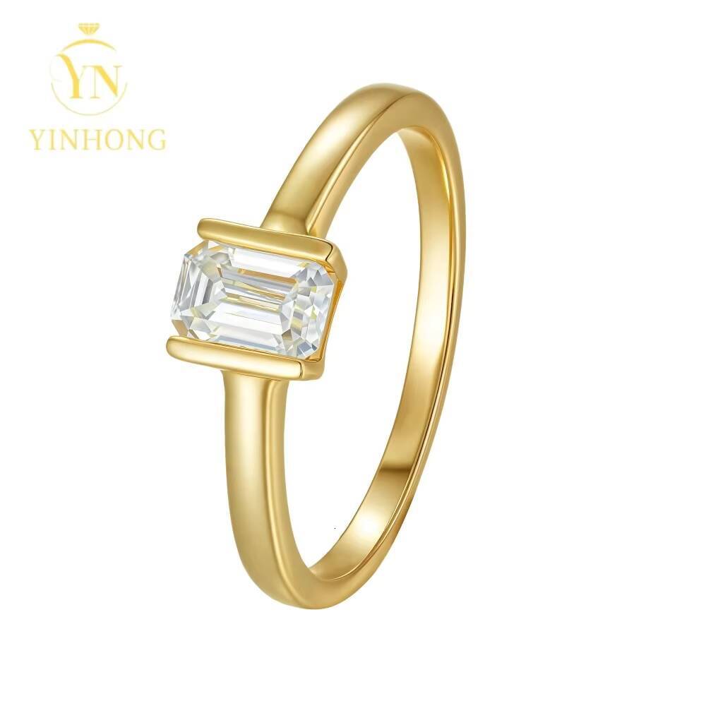 High Quality Moissanite Ring 925 Sterling Silver Round Brilliant Cut 1ct D Vvs Moissanite Wedding Engagement Rings