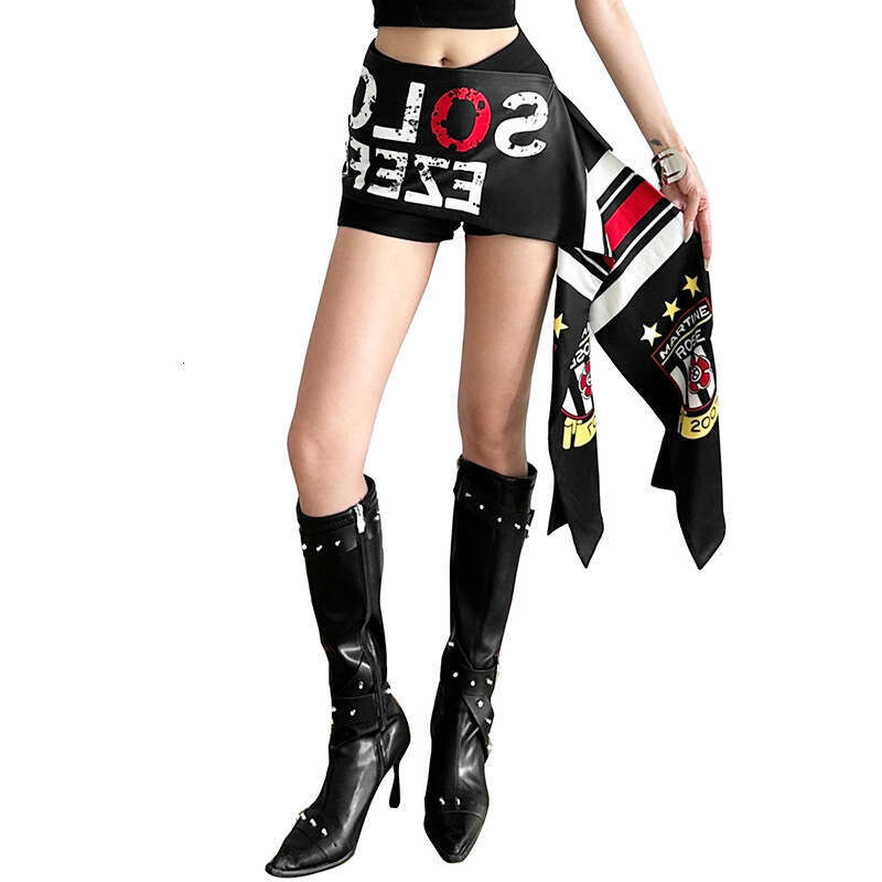 2025 Summer New Fashion Street Hip-Hop Trend Letter Print Loose Versatile Waist Belt for Women f24