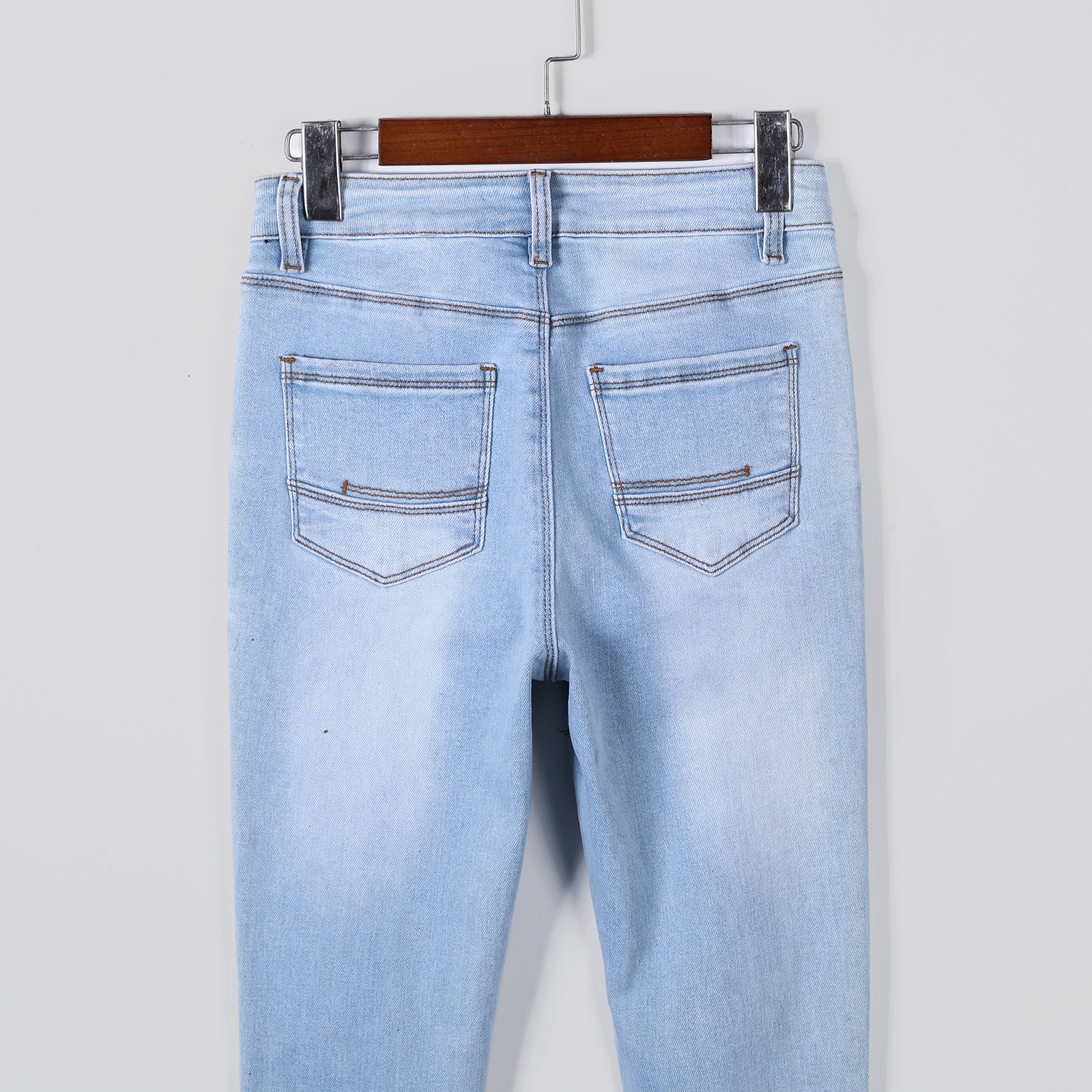 Ladies' tight jeans look slimming lift hips stretch and slim fit versatile