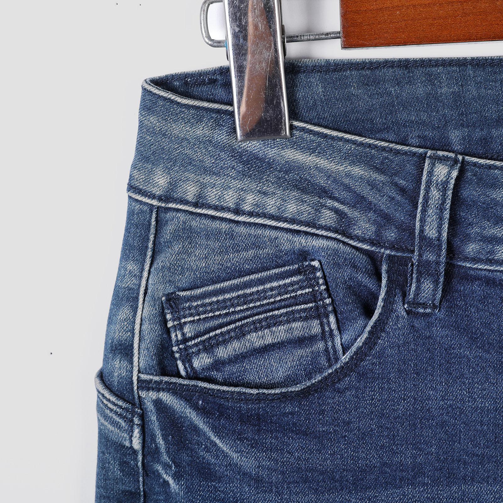 Ladies' tight jeans fashionable jeans comfortable fit showcasing personality