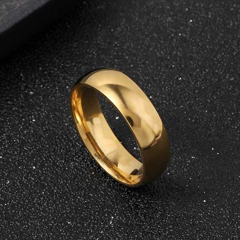 1-8mm Classic Stainless Steel Ring Fashion Stainless Steel Ring Gold Plated Silver Finger Ring W250417