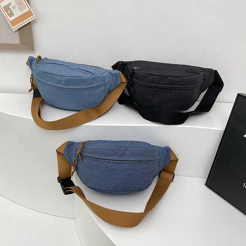 Casual Corduroy Belt Bags for Women Fanny Pack Female Banana Waist Bag Hip Purse Shoulder Crossbody Bag Pocket Y250724