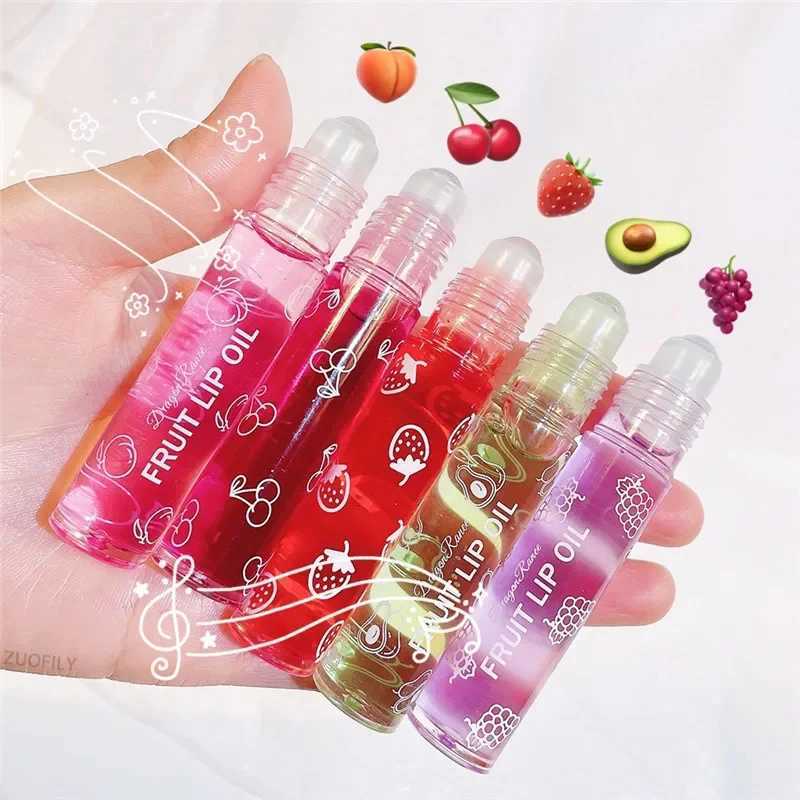 Fruit Lip Gloss Transparent Lip Oil Moisturizing Reducing Lip Lines Nourishes Lips Waterproof Long-lasting Liquid Lips CosmeticsXJ250724