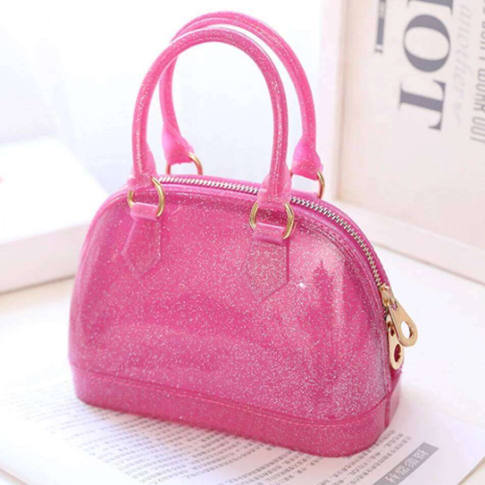 Small PVC Waterproof Candy Colors Jelly Handbag Fashion Shell Shoulder Crossbody Summer Beach Bag