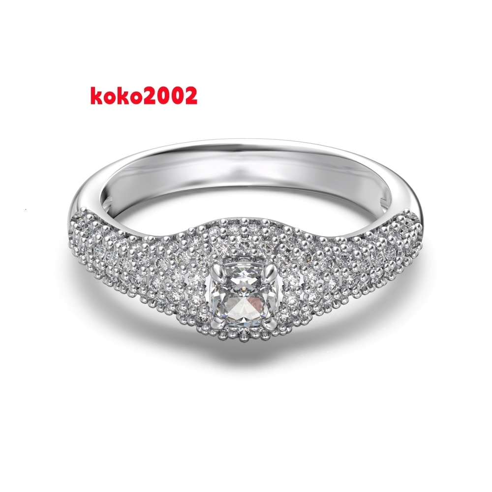 Dylam Classic Design Women Fine Jewelry Non Tarnish 925 Sterling Silver 5A Cubic Zirconia Wedding Promise Engagement Rings