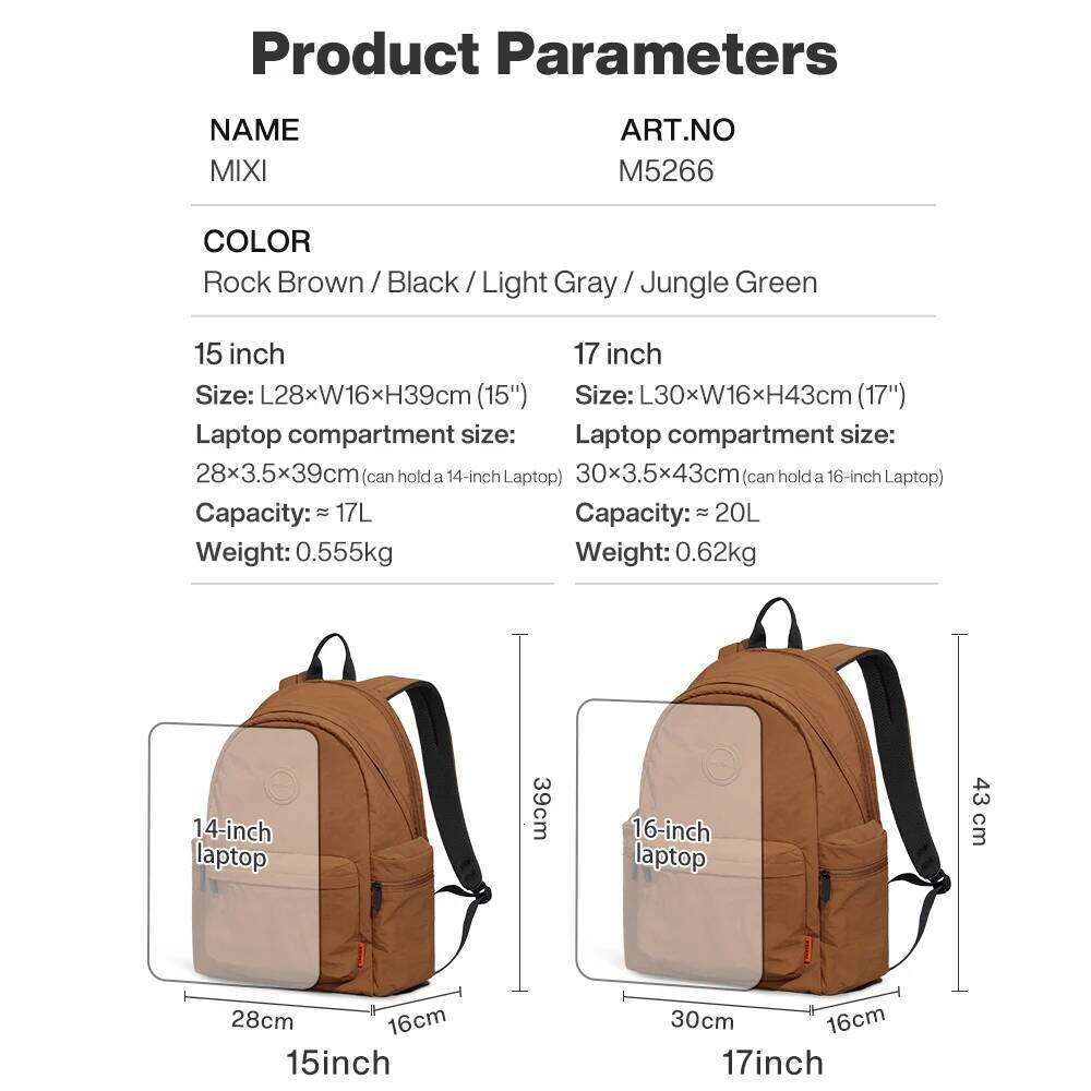 Mixi Outdoor Lightweight Casual Carry On Laptop Backpack Travel Bookbag Water Resistant Durable Small Hiking Bag