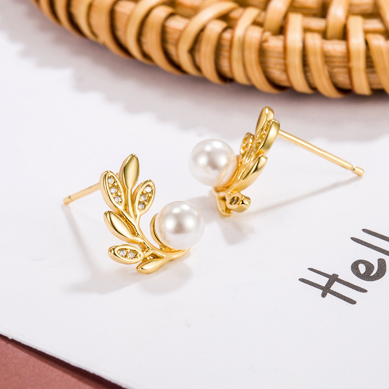Stud Earrings 18K gold-plated 925 silver luxury Designer studs geometric famous women's round diamond crystal pearl earrings Fashion Jewelry Earr