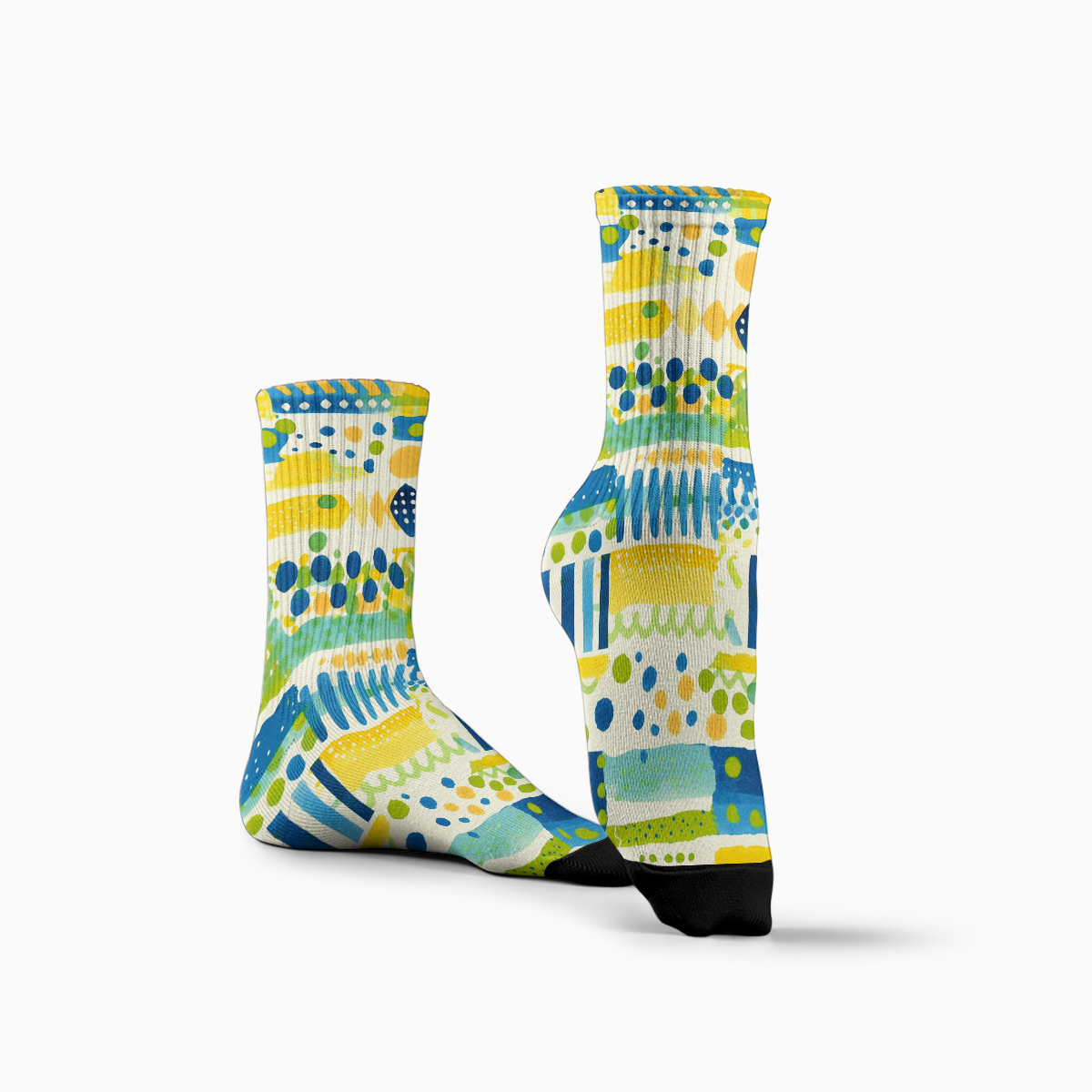Colorful Abstract Pattern Unisex Tube Designer Socks C087