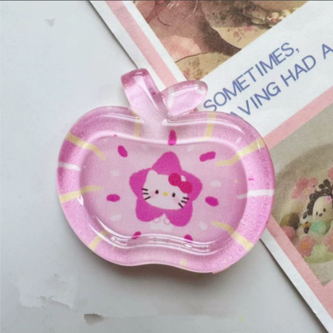 Cute and clear apple spoons and forks KT hair clips sweet cartoon bangs clips fun duckbill clips hair clips and hair accessories