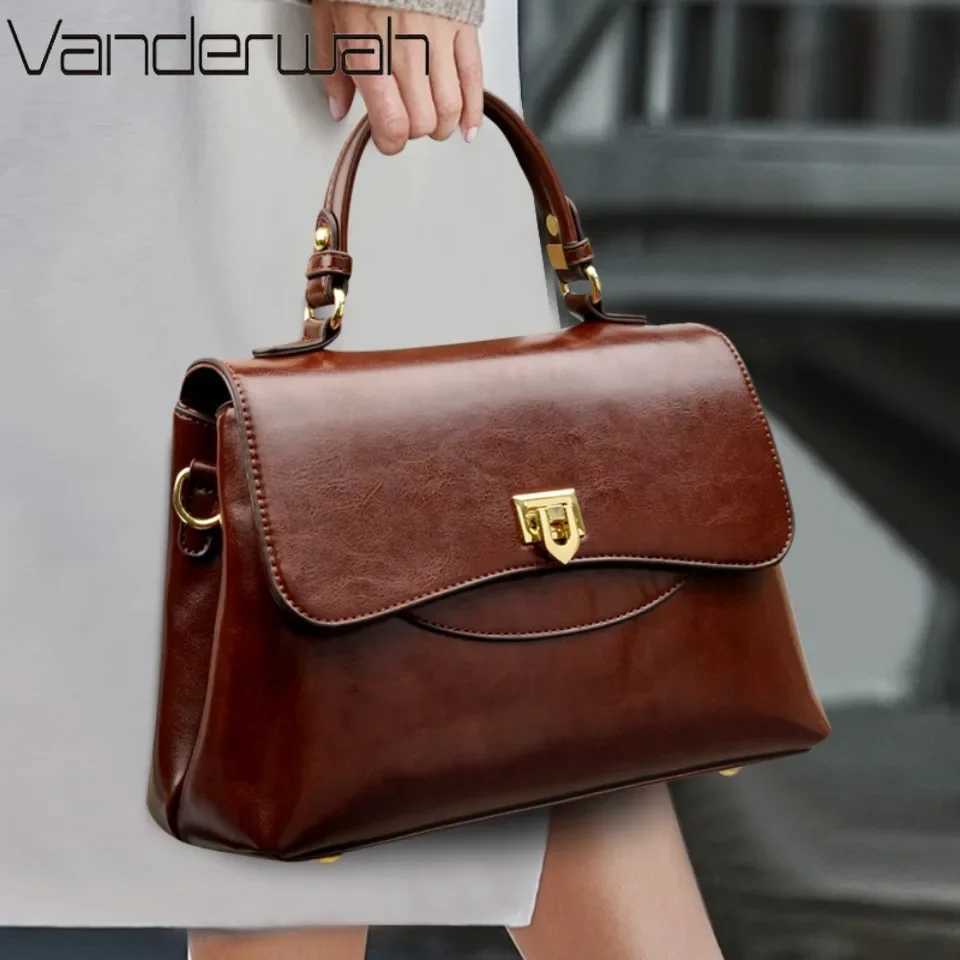 Luxury Large Capacity Multi-layer Shoulder Messenger Bag High Quality Leather Handbag Wen Designer Crossbody Sac Fem Tote Y250725