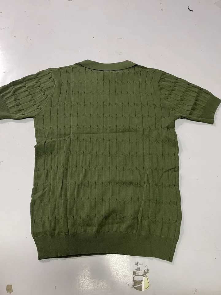 Fashionable and Popular Korean Version Solid Color Slim Fit Ice Silk Polo Shirt Short Sleeved Mens Casual Lapel Base Shirt XJ250725