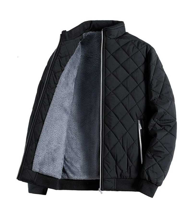 2024 New Winter Lamb Wool Padded Jacket Mens Large Size Down with Thickened Fleece and Loose Warm Cotton Coat X250725