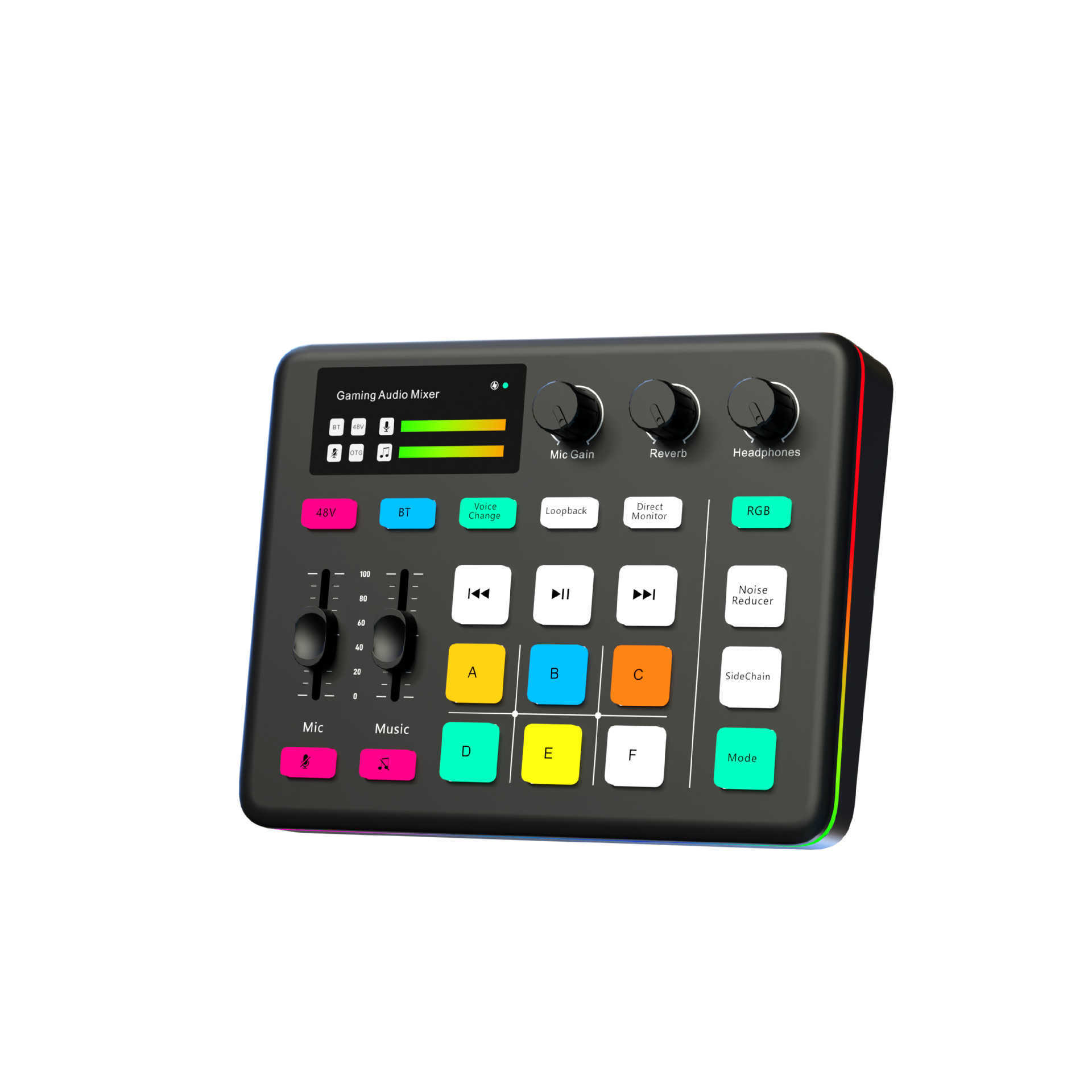 G1 tuner, TK game computer sound card RGB lighting mixer, computer, mobile phone live streaming, recording, universal S25725