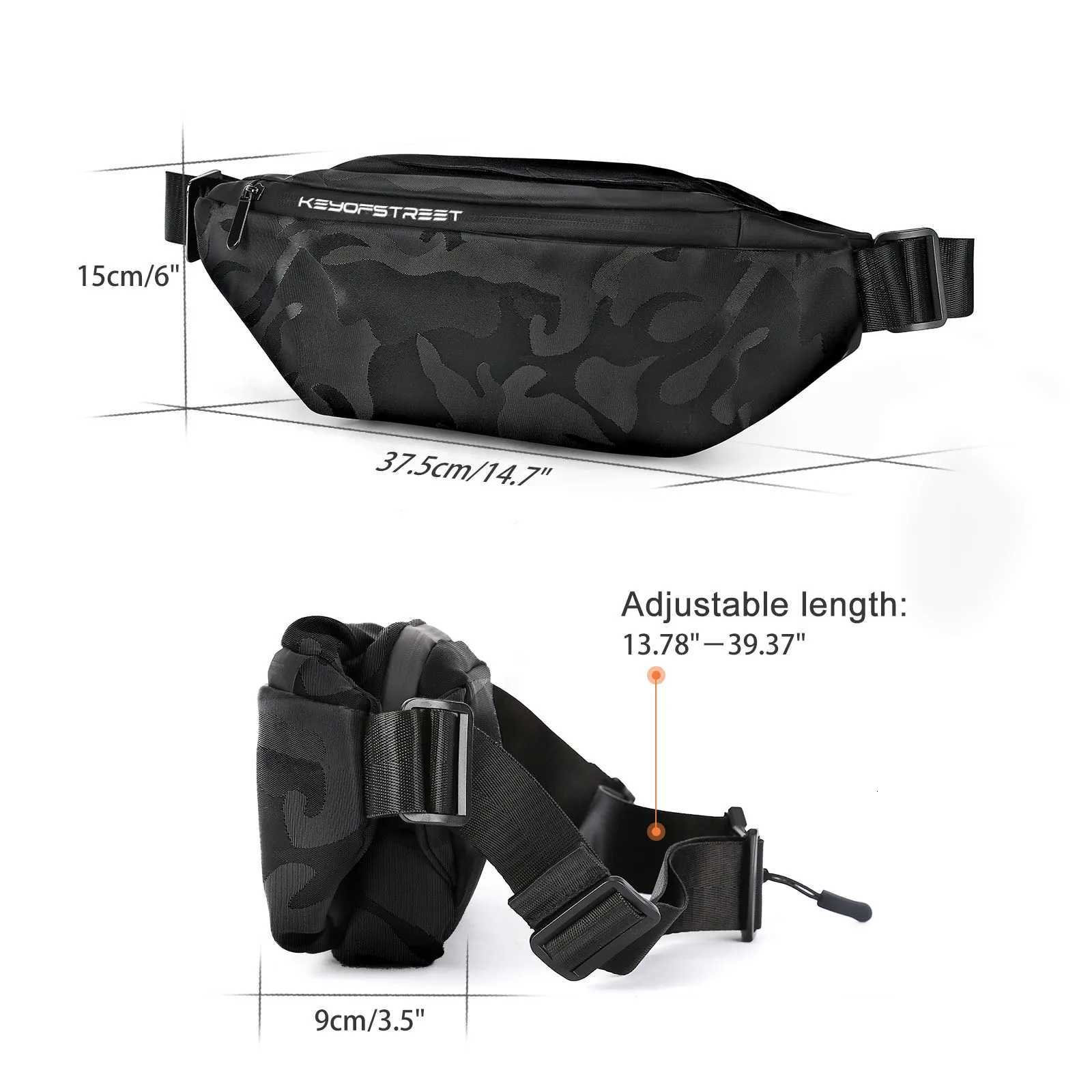 Small Waist Pack for Men Wen Mini Adjustable Waterproof Shoulder Crossbody Bag Casual Black Fanny Belt Wallets Purse Ch Bag Y250724