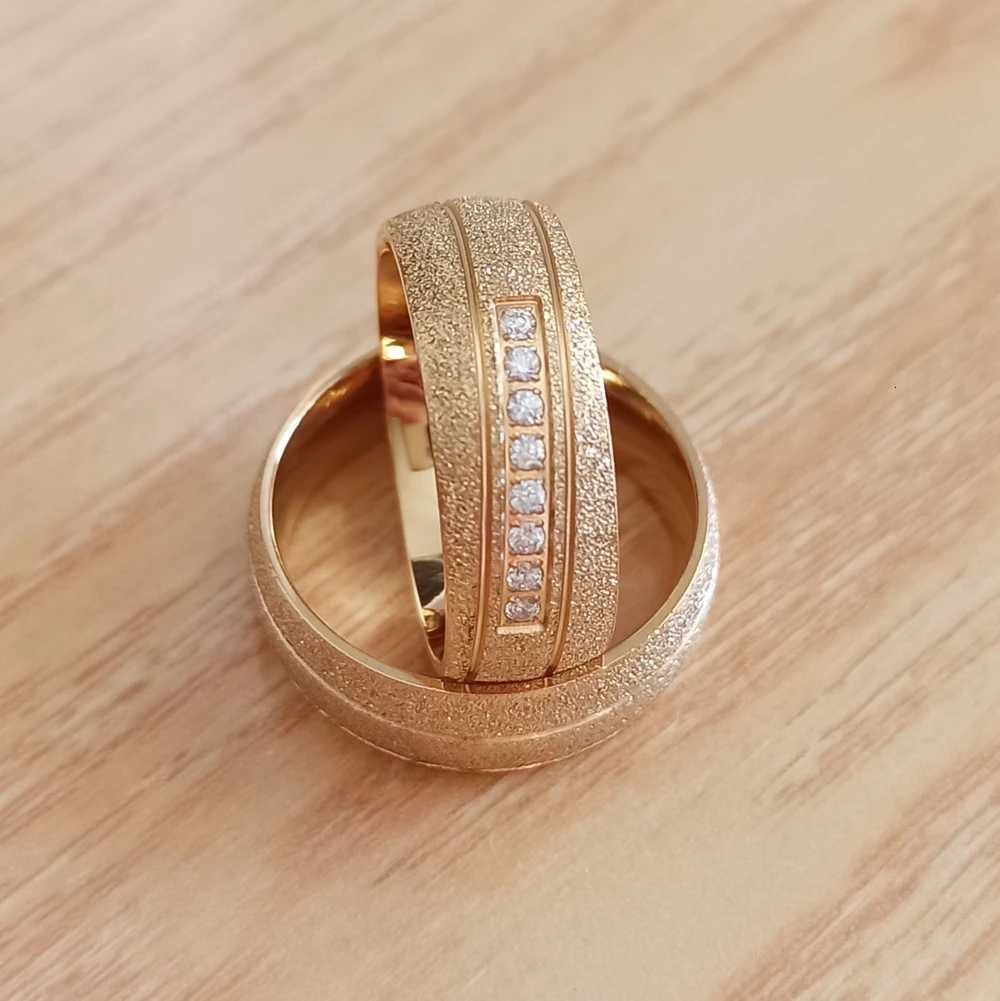 He and her wedding ring set suitable for 8mm men and women marriage alliance Dubai gold Emery jewelry big US size 14 15 W250417