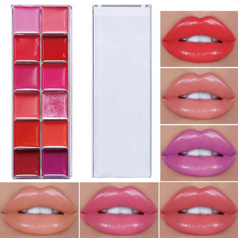 12 Colors Women Moisturizing Long Lasting Lip Gloss Palette Girls Nude Cosmetic Makeup Lip Tools Lipstick FemaleXJ250724