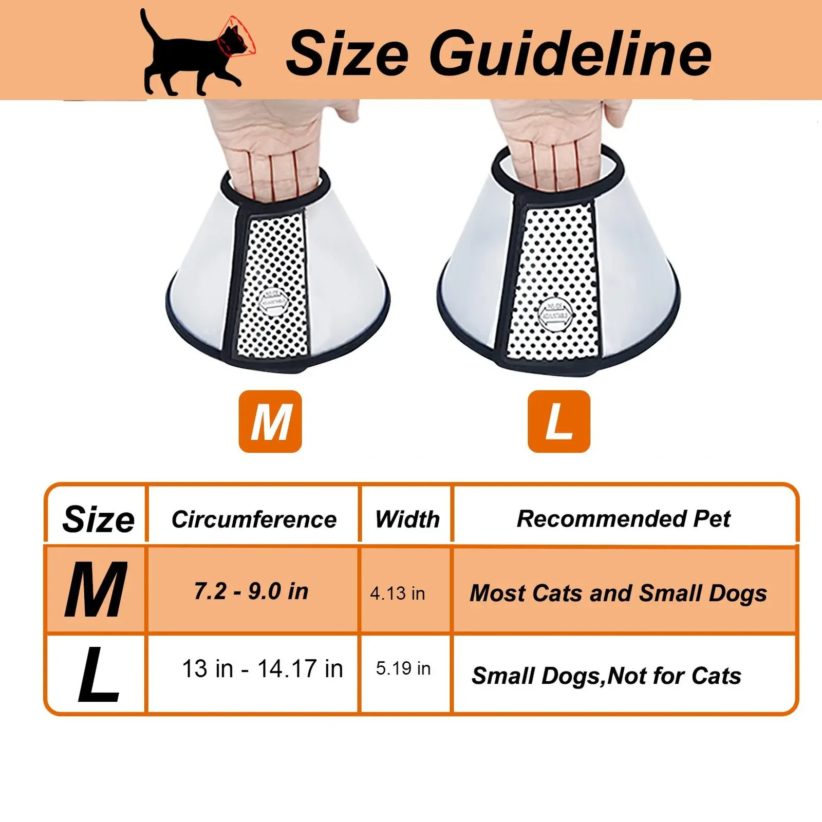 Elizabeth Circle Pet Protective Cover Cat and Dog Beauty Cover Anti Bite Ring Pet Collar Cat and Dog Collar Kitten Accessories 250731