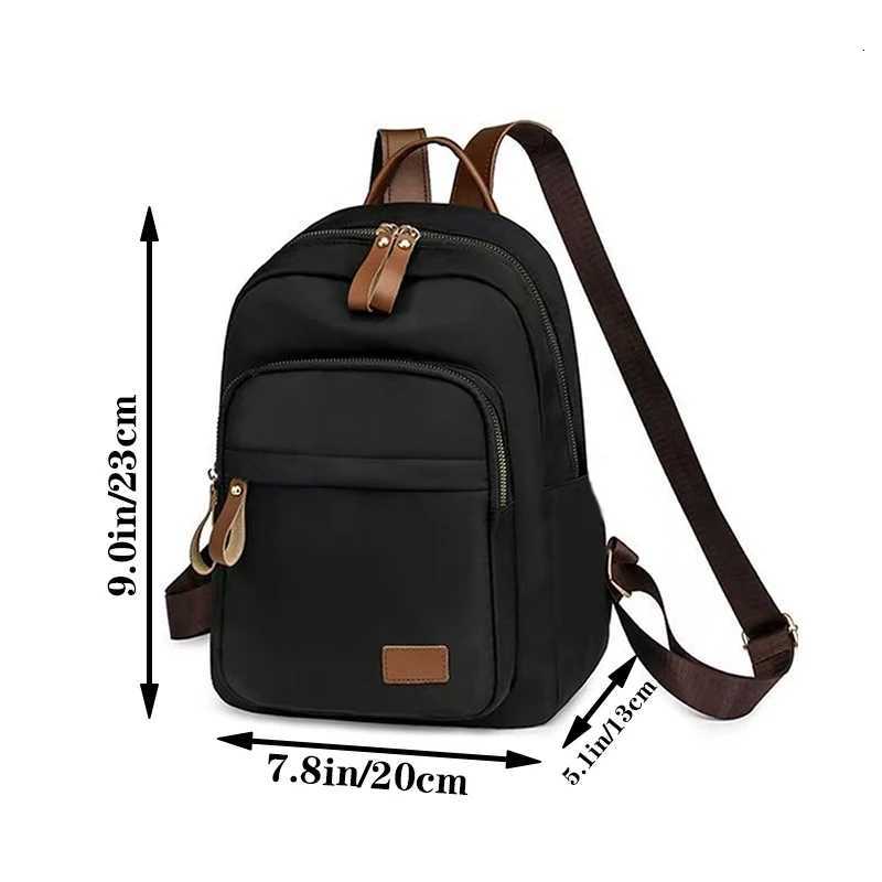 Mens and Womens Double Shoulder Bags with Three Zippers Large Capacity No Pattern Design Suitable for School and Travel. Y250724