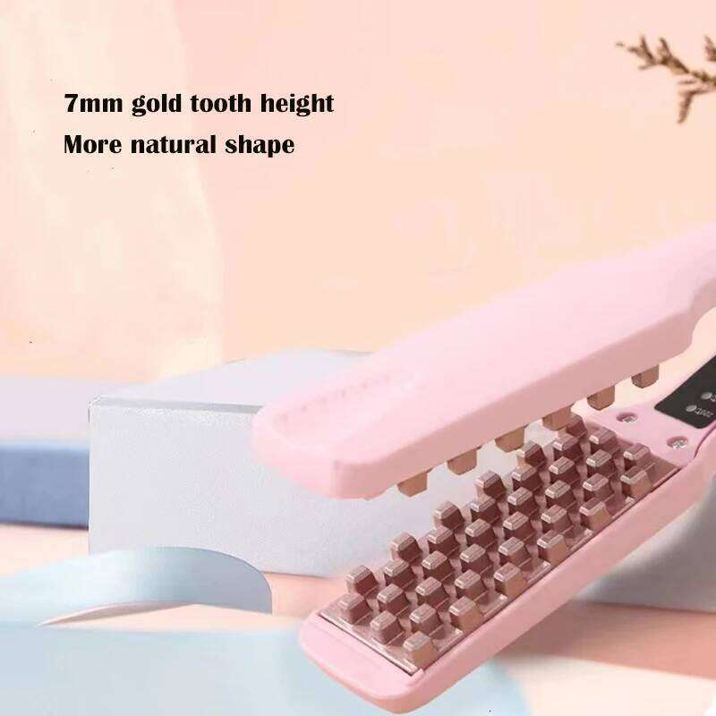 3D Grid Crimper Volumizer Ceramic Professional Fluffy Corrugated Curler Flat Iron Corn Hair Splint Perm 4 Temperatures X250723