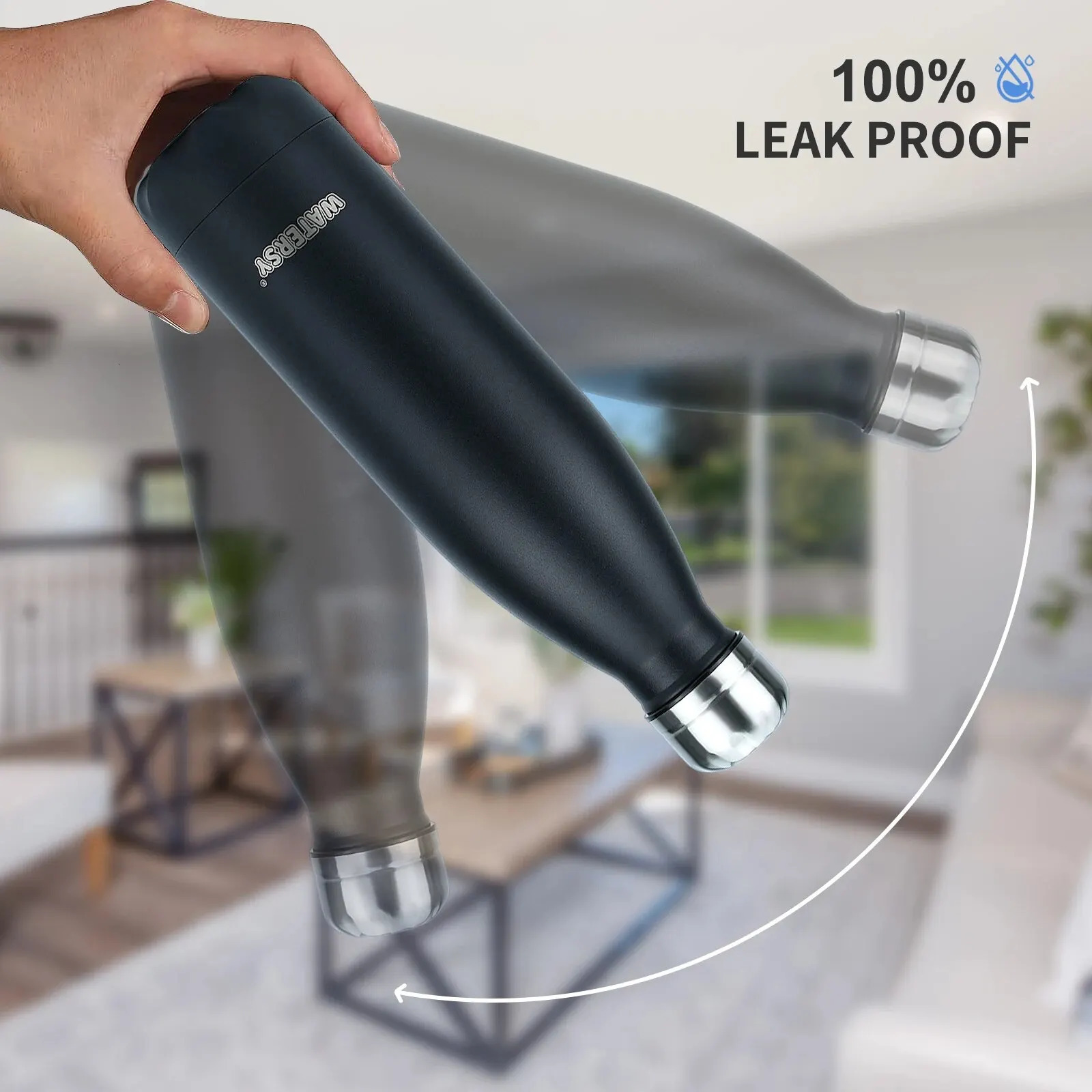 500 ml Stainless Steel Insulated Water Bottle Double Wall Vacuum Flask Thermal Cup for Sports Travel and Gifts W260226