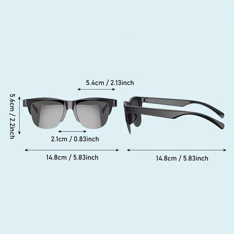 Smart Sunglasses Bluetooth 5.3 Call Outdoor Sports Headphones HIFI Blue Light Waterproof Anti-UV Glasses For Men Women