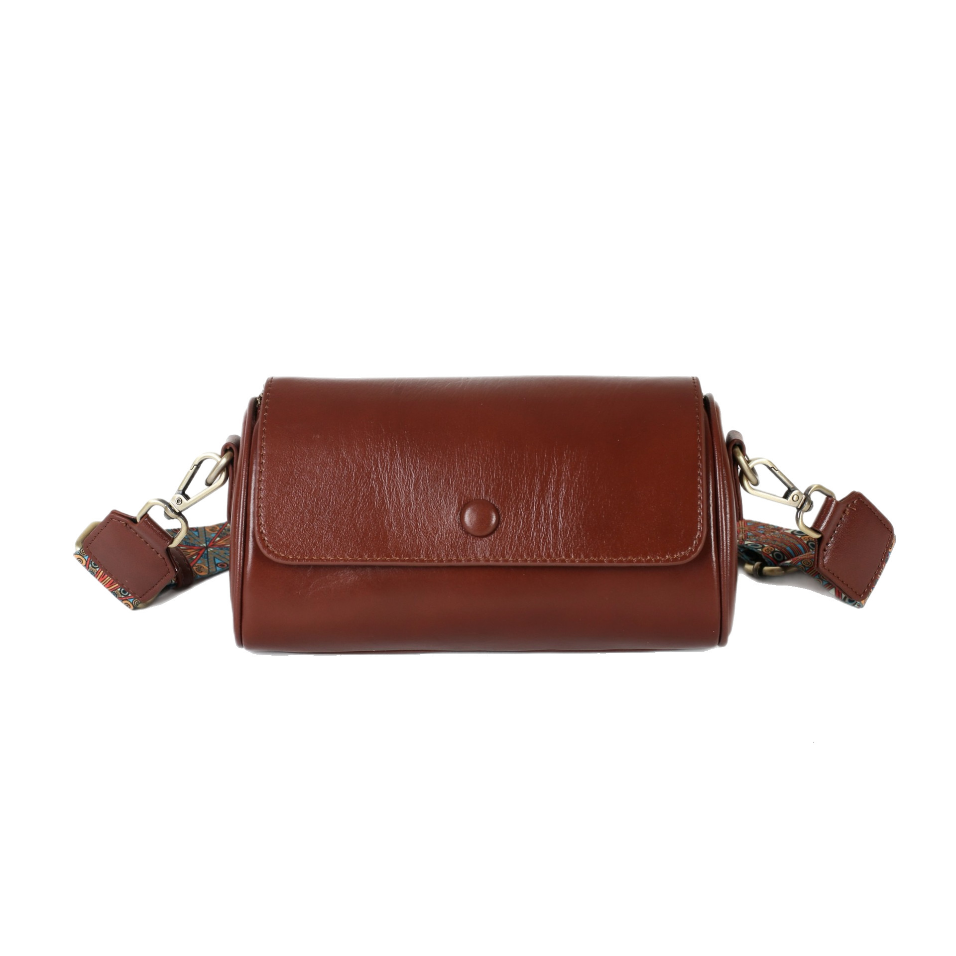 designer bag Vegetable Tanned Top Layer Cowhide Cylinder Women 2025 Spring Summer New Wide Shoulder Strap High-end Feel Single Shoulder Underarm Cross