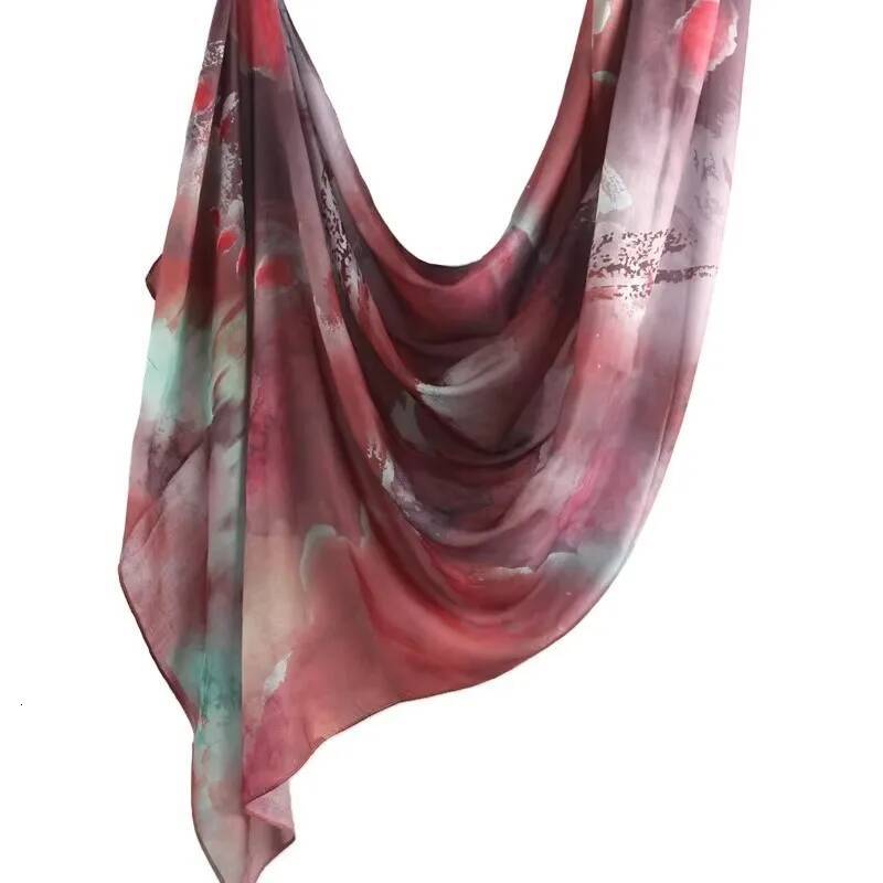 Lady Headscarf Printed Cotton Scarf Woman Muslim Hijab Shawls Rayon Viscose Turban Bandana Scarves ddmythur