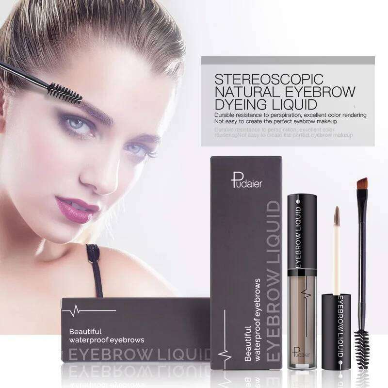 Pudaier 1 Set Eyebrow Gel Women Eyes Matte Eye Brow Cream Tattoo Makeup Cosmetics Brows Enhancer With Brush Pencil X250725