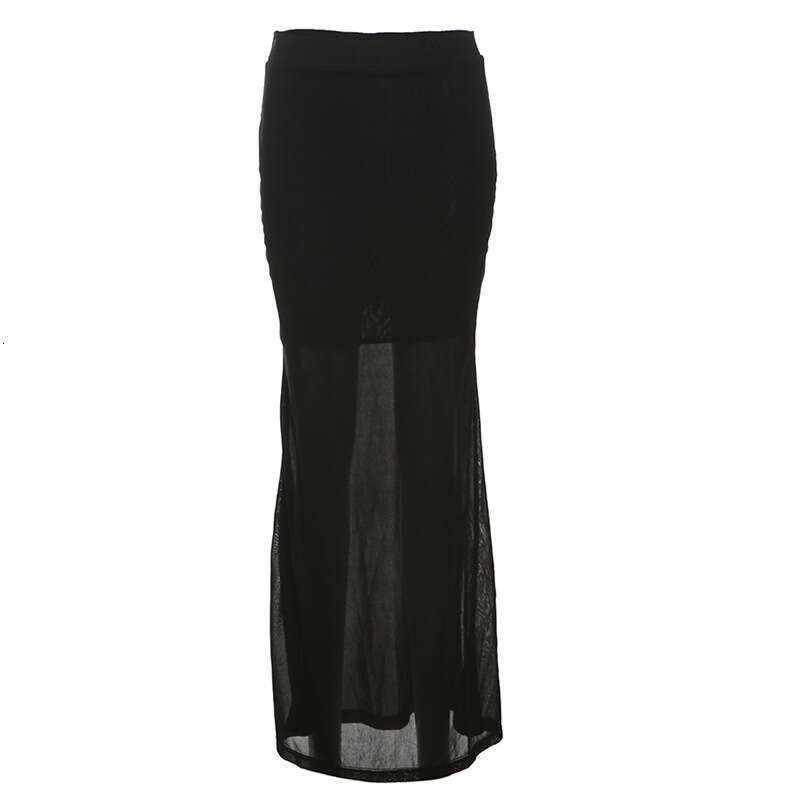 2025 Spring New Women's Solid Color Slim Fit Tube Top Vest Fashion High Waist Skirt Set 94e