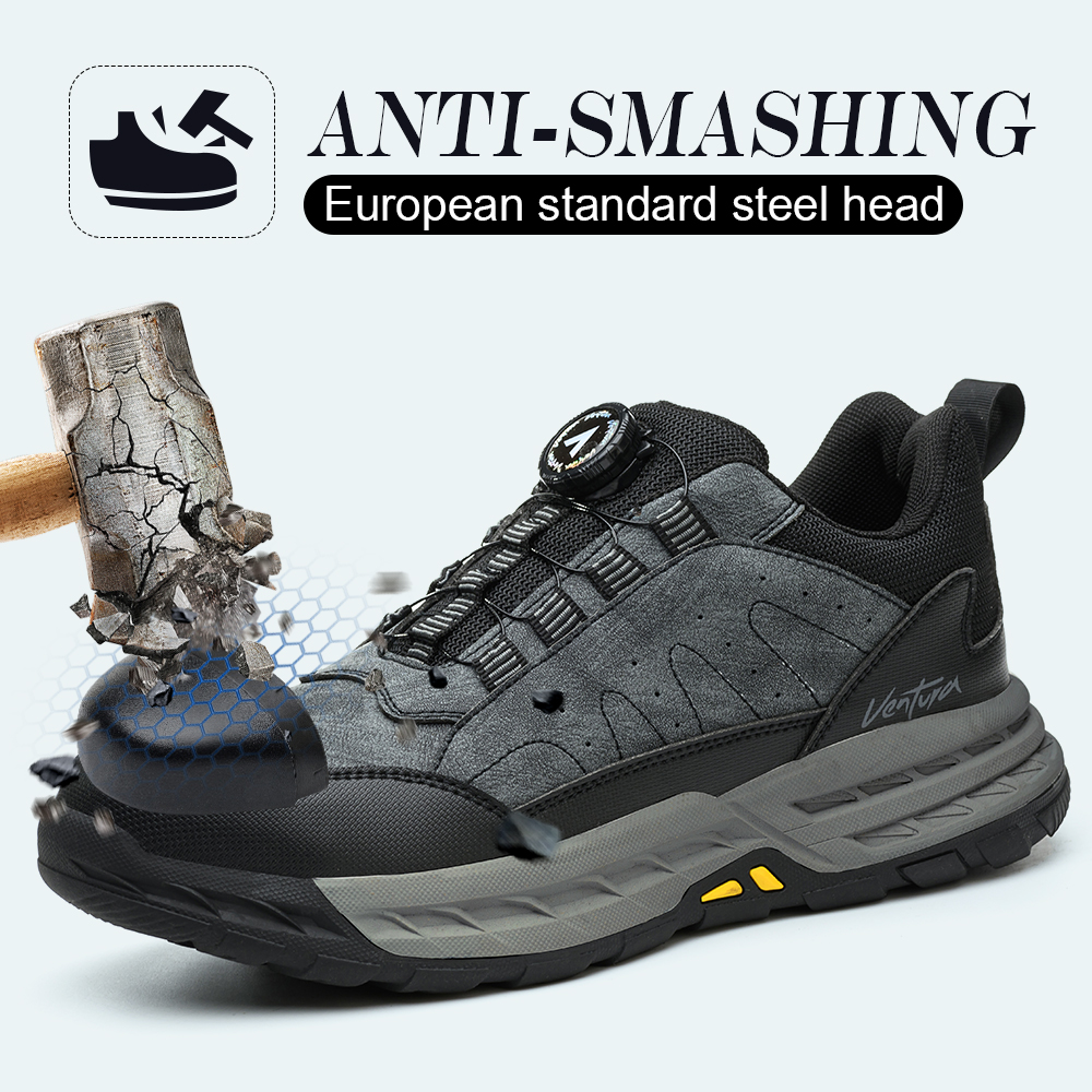 High quality unisex indestructible shoes, steel toe work safety shoes for men and women, puncture proof boots, non-slip sneakers