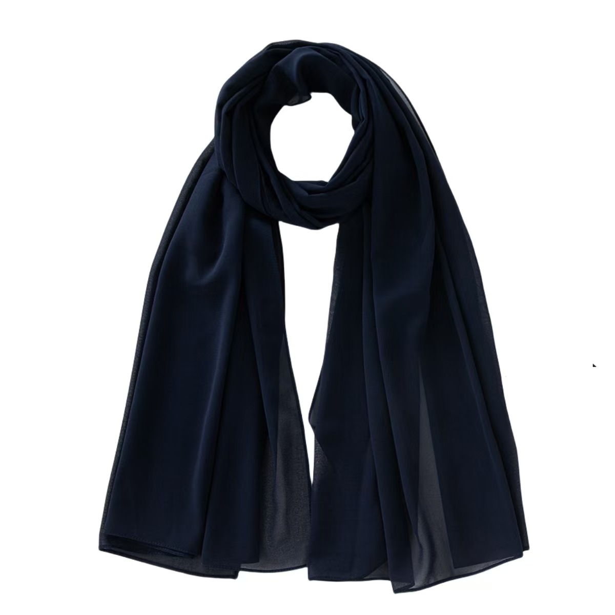 T1305 chiffon bubble scarf long scarf solid color ladies headscarf ethnic headscarf scarf