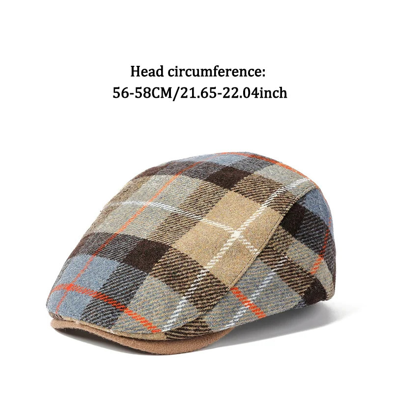 Mens sboy Hat Plaid Flat Ivy Gatsby Gol Cap Fashion Colorful Striped Plaid Driving Cap fot Men and Women 250723