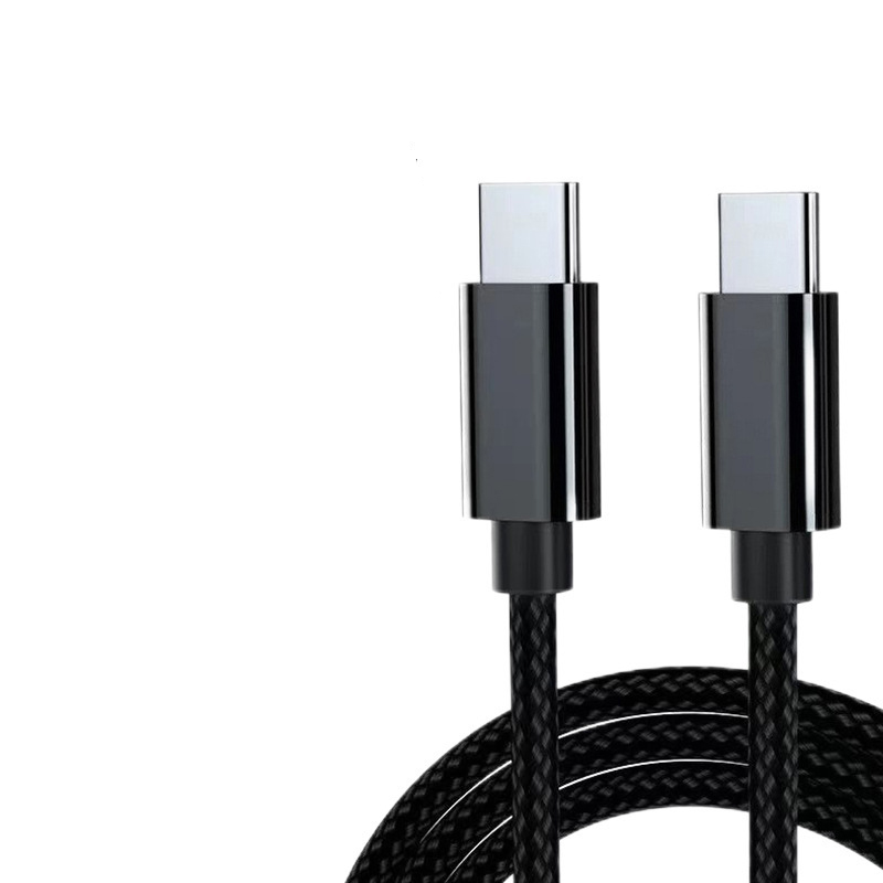 Nylon Braided Durable Type C to USB-C Charging Cable with Power Delivery Data Transfer