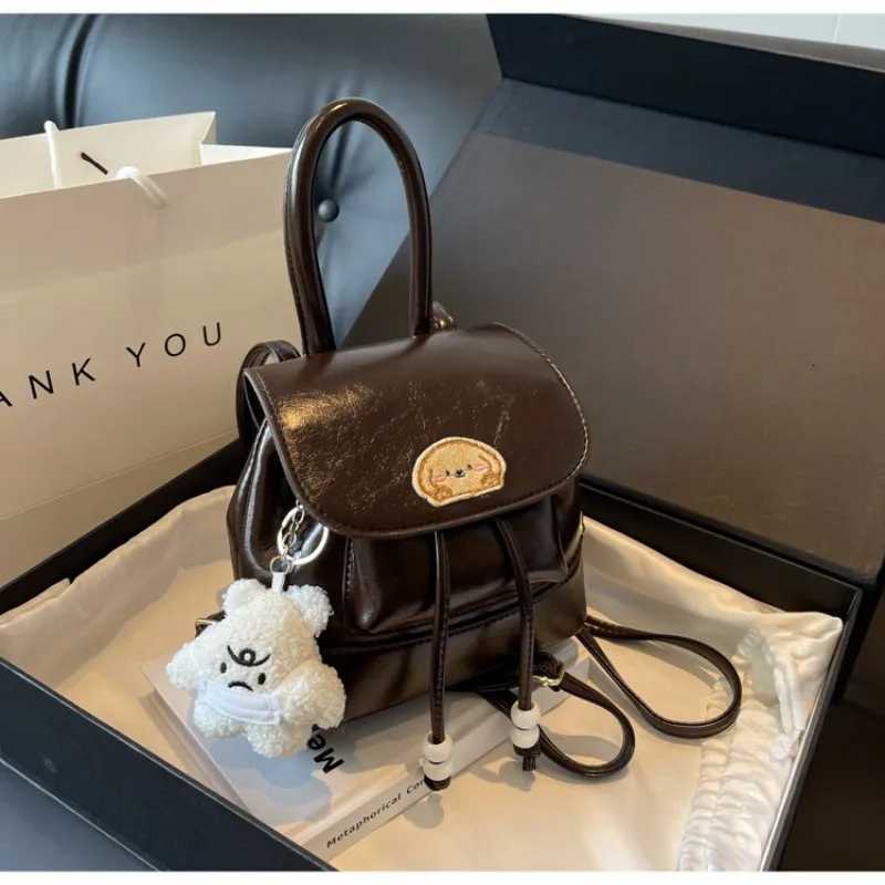 Fi Niche Girls Shoulder Bag Ladies Shoulder Bag Crossbody Bag Ladies Hobo Handbag With Doll Pendant Decorati PU Mat Y250724
