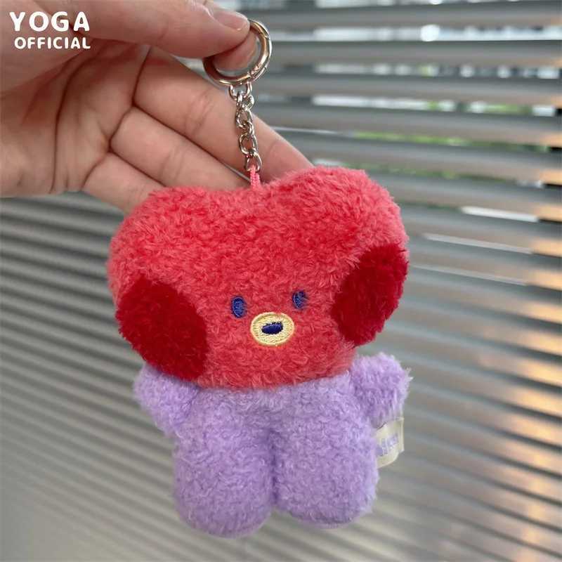 8cm Kawaii Bt21 Small Animal Mini Cooky Rj Tata Plush Keychain Knapsack Pendant Cartoon New Plush Doll Pendant Birthday Gift 250715