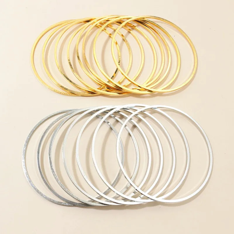 10pcs 60mm 80mm Brass Closed Ring Earring Wires Big Hoops Pendant Connectors Rings For DIY Jewelry Making Supplies Accessories 250723