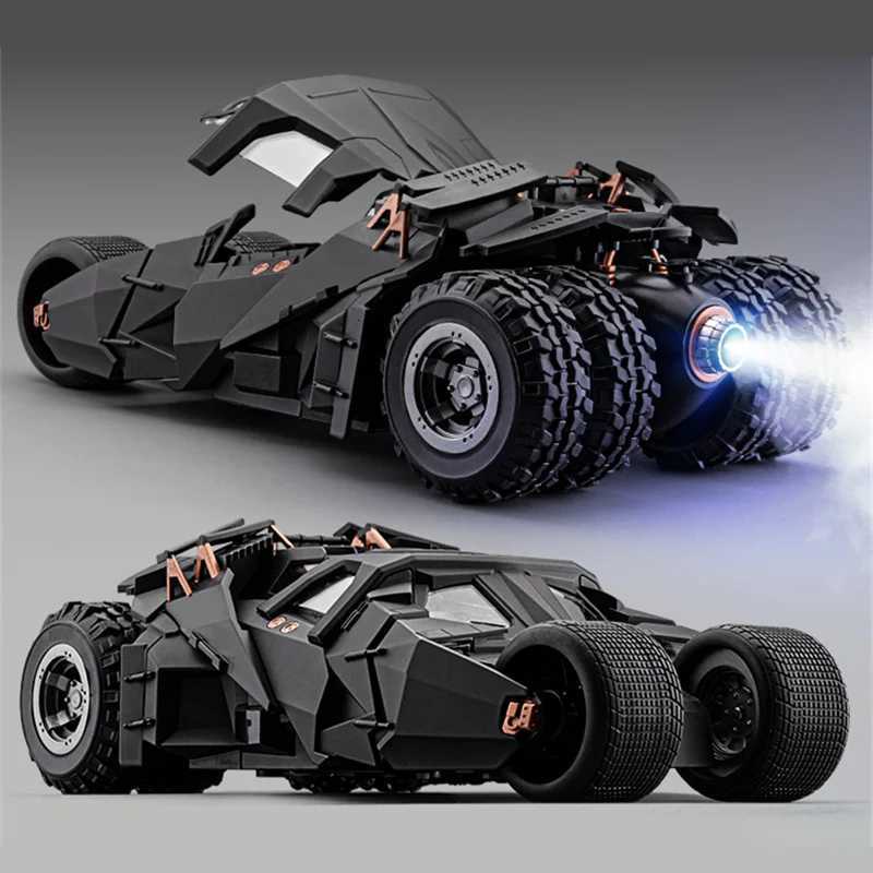 1/18 Classic Movie Car 2008 Batmobile Alloy Concept Bat Sports Car Model Diecast Metal Toy Race Car Model Sound Light Kids Gifts Z250724