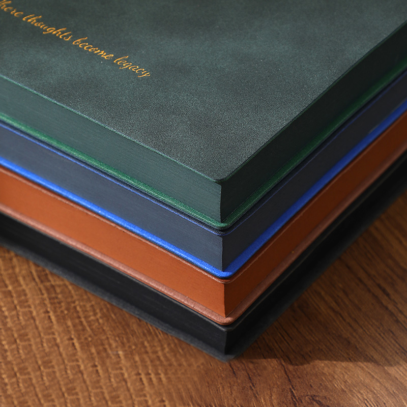 Personalized Customizable Corporate Logo Color Edge Diary Journal 120g Ruled Paper A5 Softcover Leather Notebook
