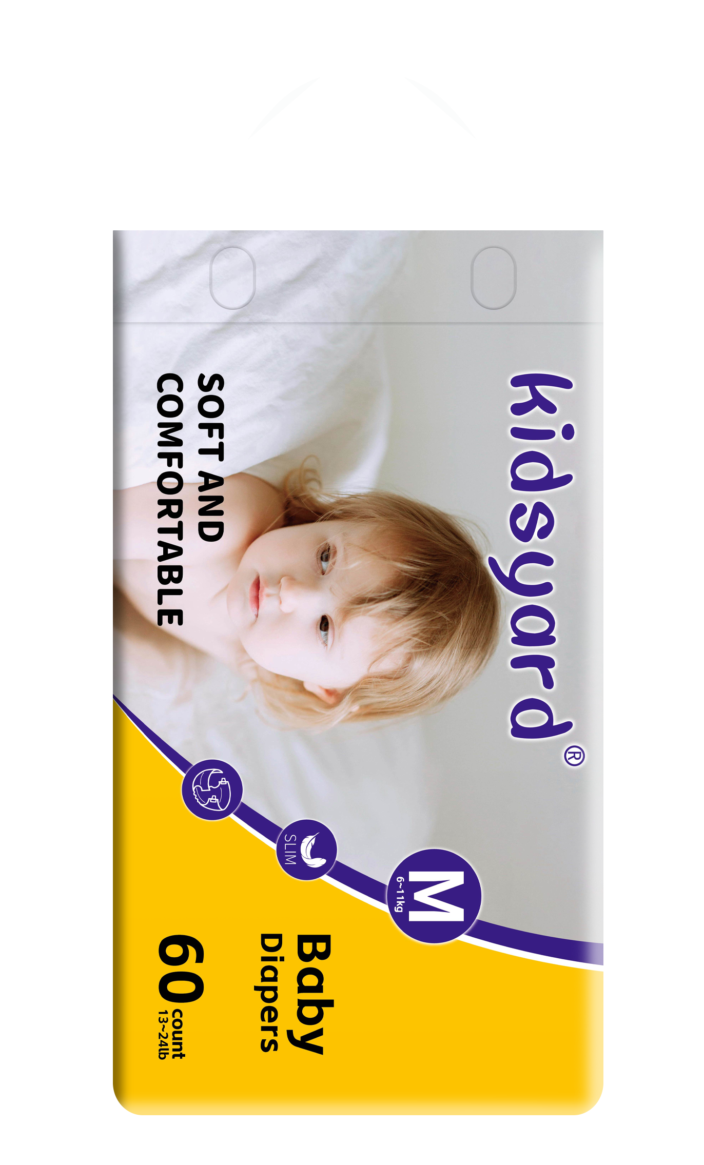 Kidsyard New Arrival Disposable Diapers Large Packaging High Cost Performance Suitable for Family Storage