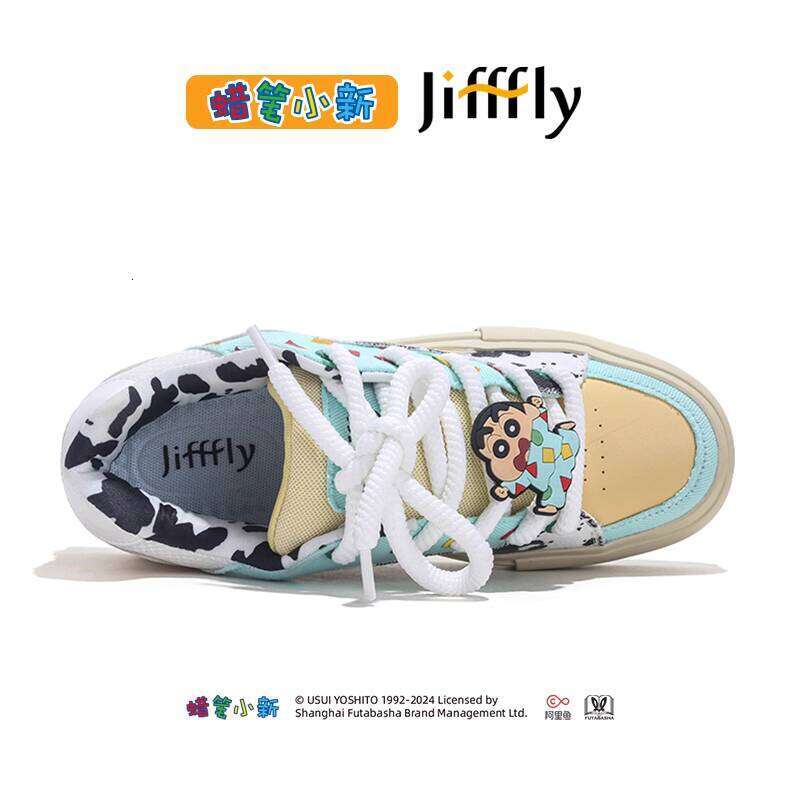 Crayon Shin-chan Collaboration Jifffly Women's Sneakers 2025 Summer New Ins Trend Versatile Casual Loafers