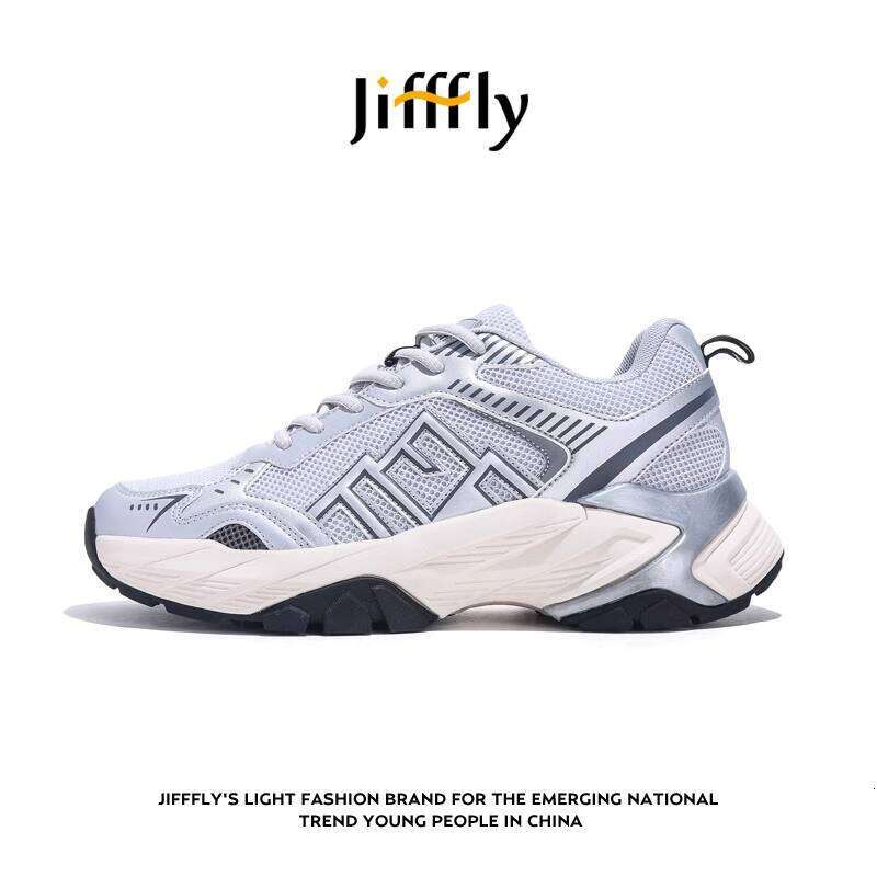 Jifffly Sier Dad Sneakers Women 2025 New Summer Style Versatile Thick-Soled Height-Increasing Sports Shoes for Men