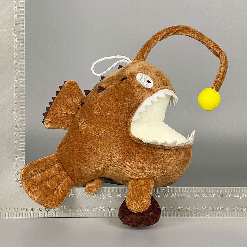 New Monkfish Slippers Devil Lantern Fish Plush Toy Game Peripheral